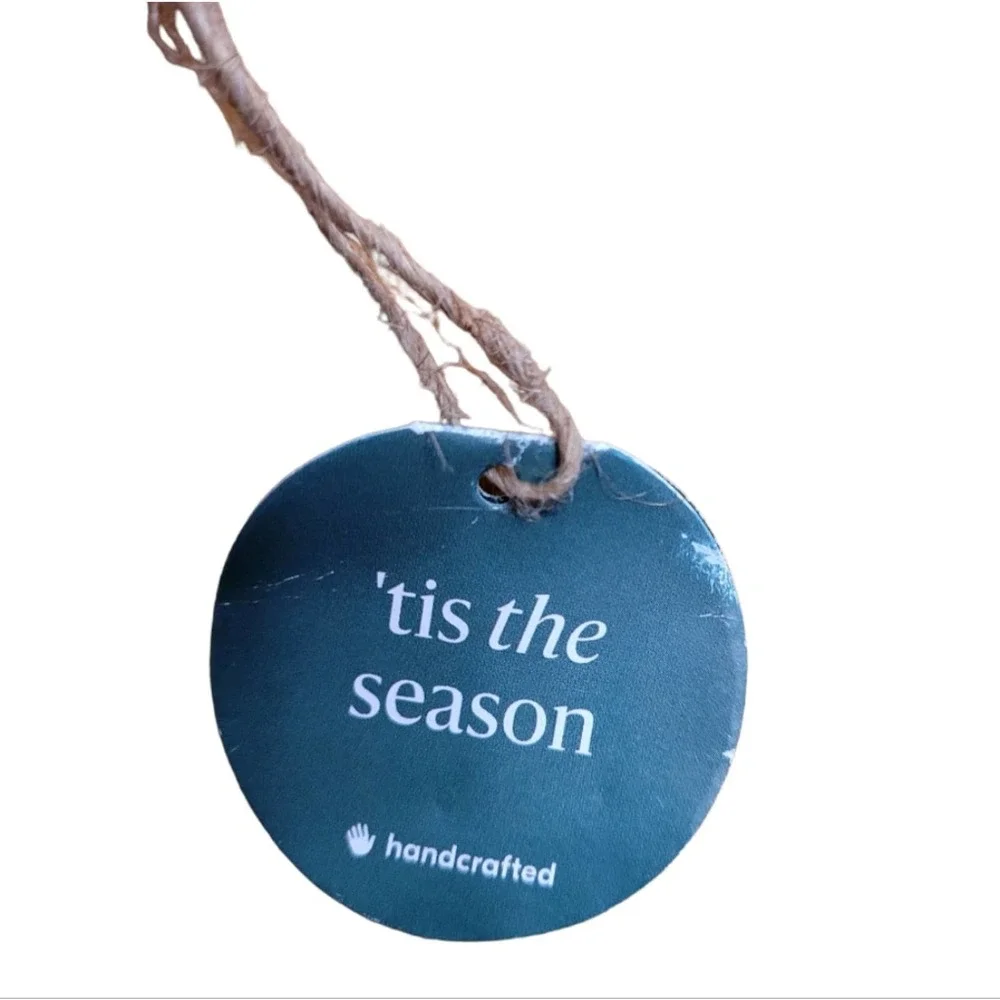 WEST ELM Beaded Felt Ball Ornament